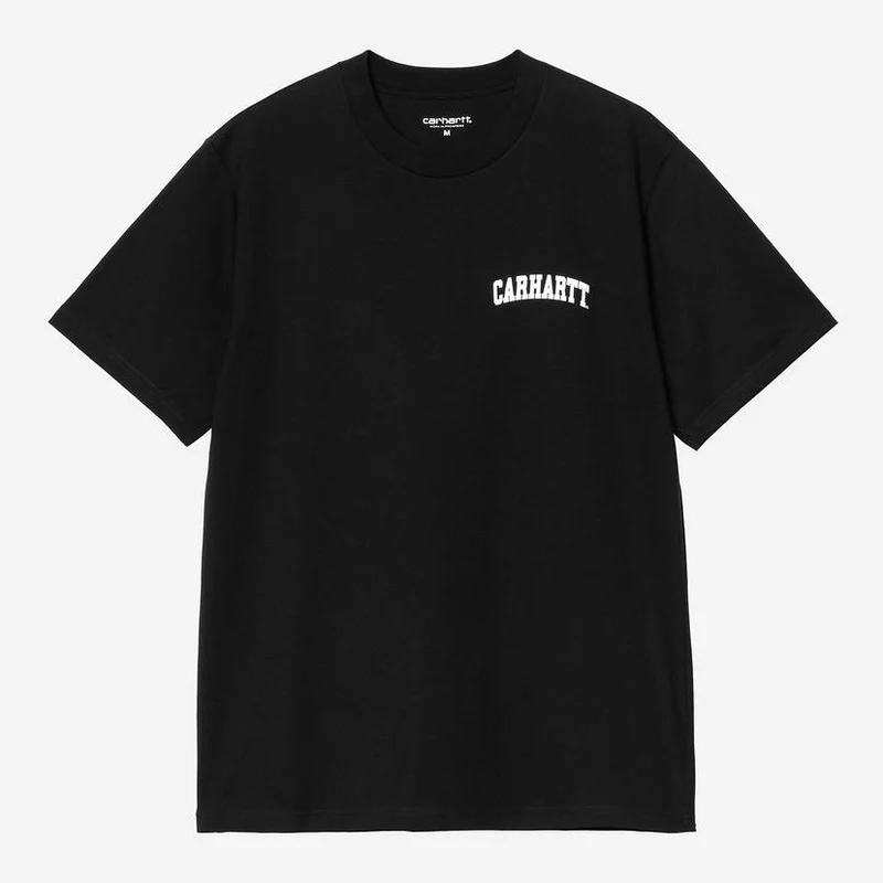 Carhartt WIP Heren T-shirt met universiteitsopdruk | Zwart
