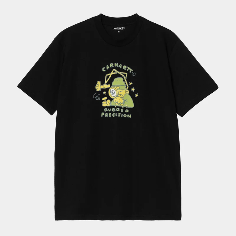 Carhartt WIP Heren Precision Work T-shirt | Zwart