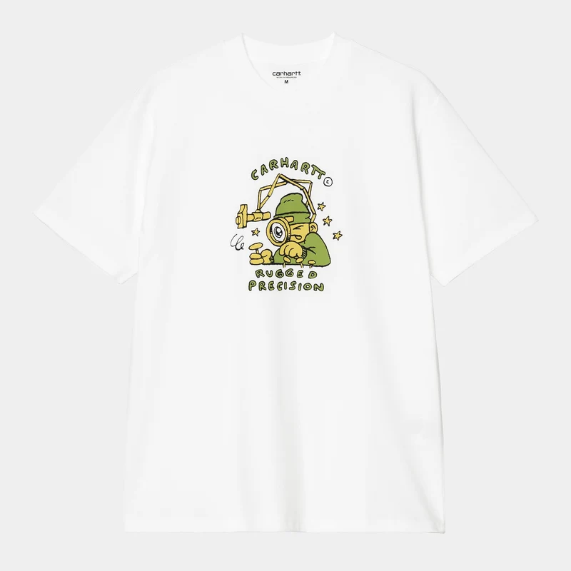 Carhartt WIP Heren Precision Work T-shirt | Wit