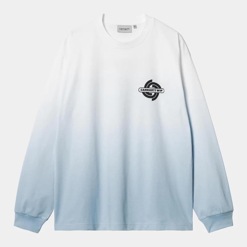 Carhartt WIP Heren Light Work T-shirt met lange mouwen | Wit / Blauw