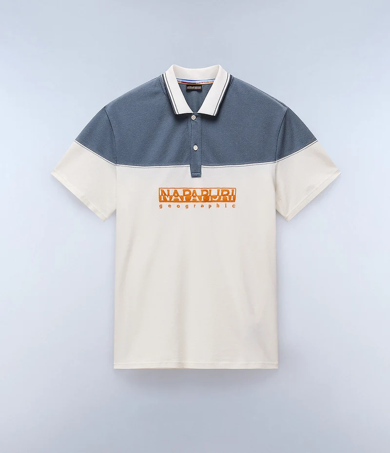 Napapijri Heren Saturnia Poloshirt - Wit Whisper