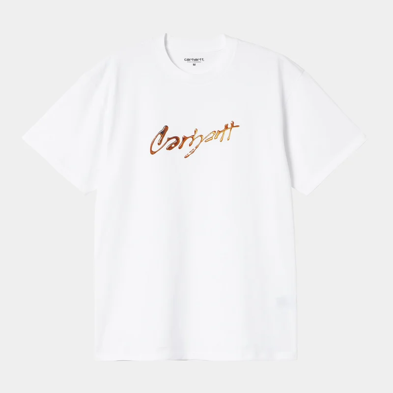 Carhartt WIP Heren Drip Script T-shirt | Wit