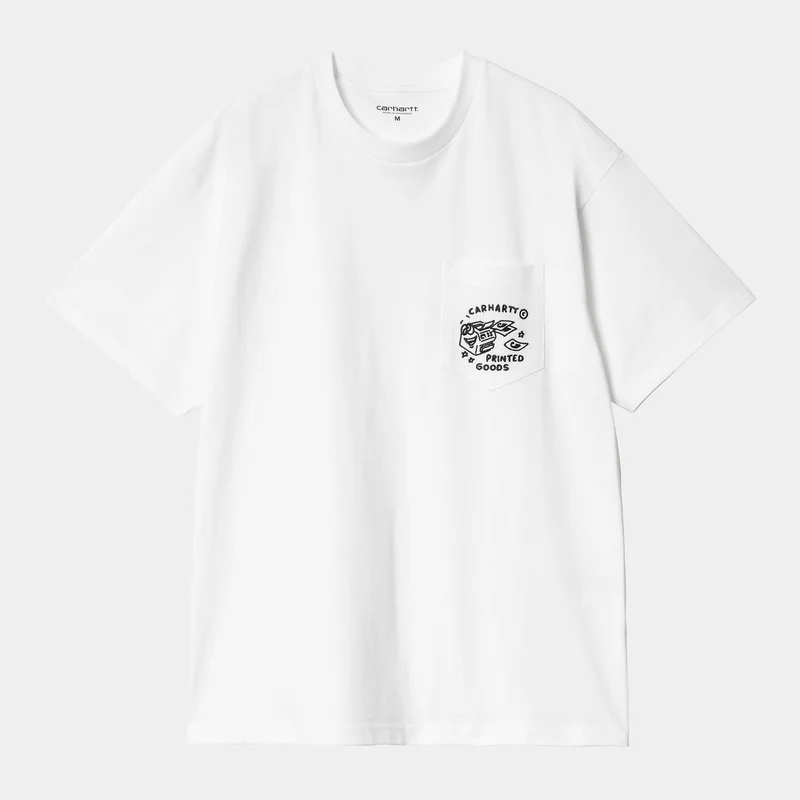 Carhartt WIP Heren Fragments Pocket T-shirt | Wit