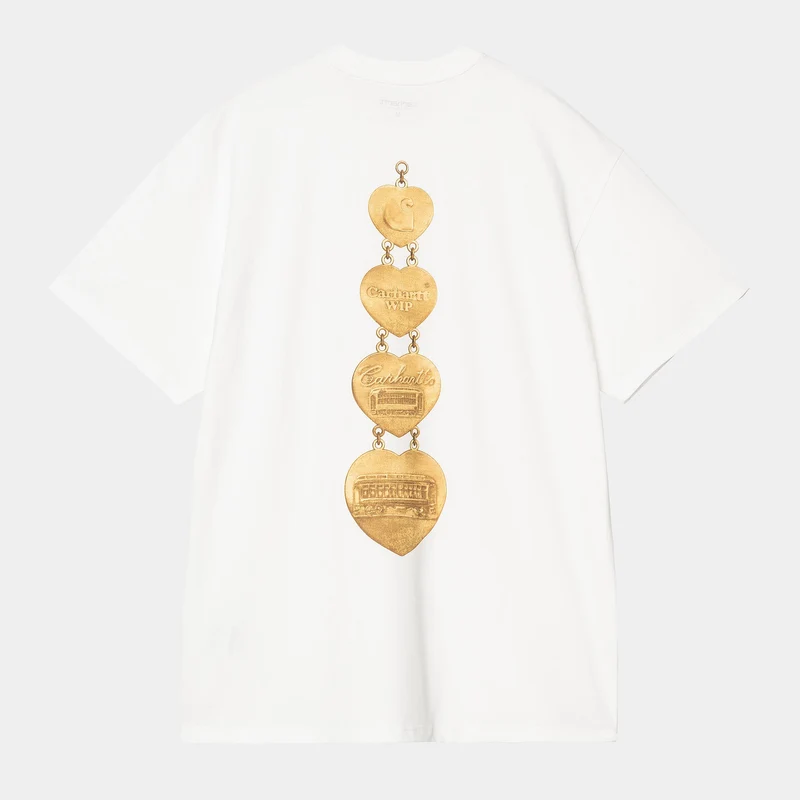 Carhartt WIP Heren Hartt Chain T-shirt | Wit