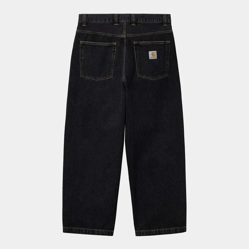 Carhartt WIP HEREN Brandon Smith denim broek - zwart gewassen