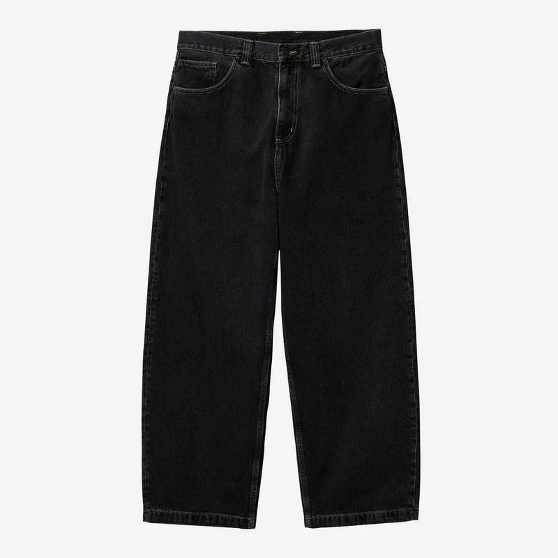 Carhartt WIP HEREN Brandon Smith denim broek - zwart stonewashed