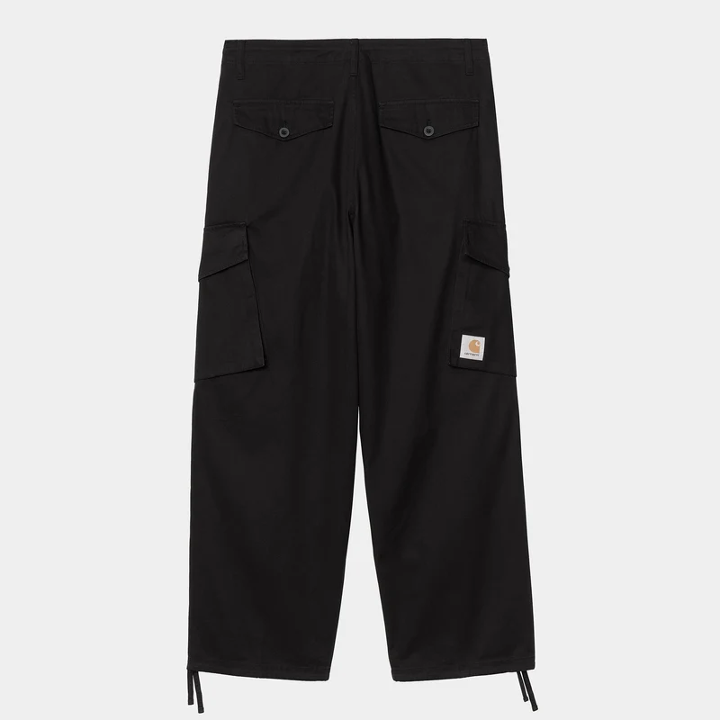 Carhartt WIP Heren Unit Katoenen Twill Broek - Zwart Stone Washed