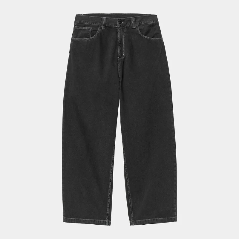 Carhartt WIP HEREN Brandon Clark Twill Pant - Zwart Stone Dyed