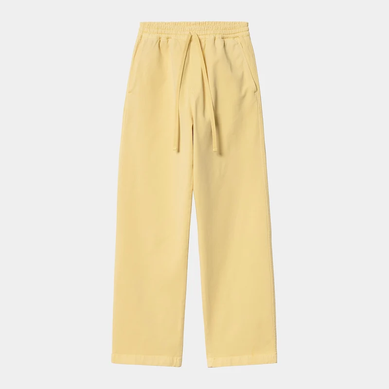 Carhartt WIP Heren Floyde Dewey Stretch Twill Pant - Air Yellow Garment Dyed