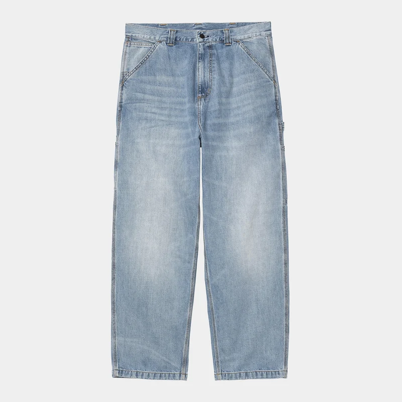 Carhartt WIP Heren OG Single Knee Camano denim broek - Blue Burst Washed