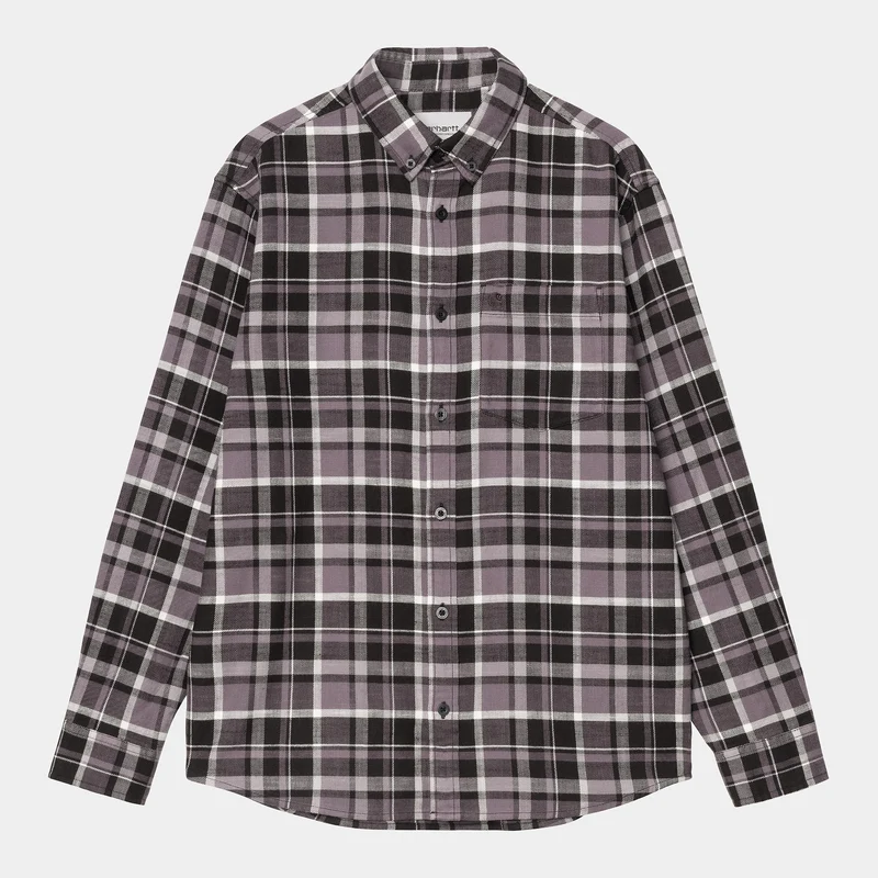 Carhartt WIP Heren Fendrick Check Shirt - Zwart