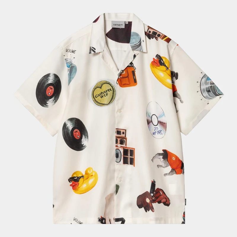Carhartt WIP Heren Jacob Rochester Print Shirt - Wax