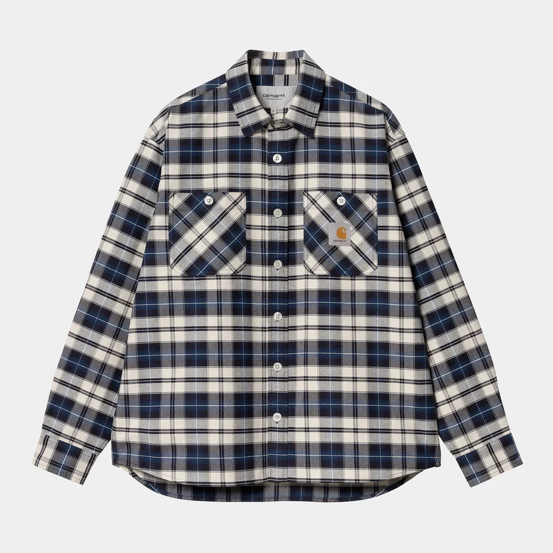 Carhartt WIP Heren Tarbell Shirt - Donkerblauw