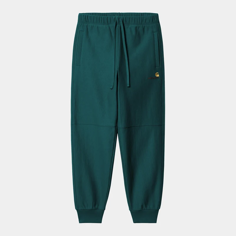 Carhartt WIP HEREN American Script Joggingbroek - Malachiet