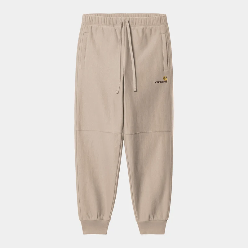 Carhartt WIP HEREN American Script Joggingbroek - Fleur De Sel