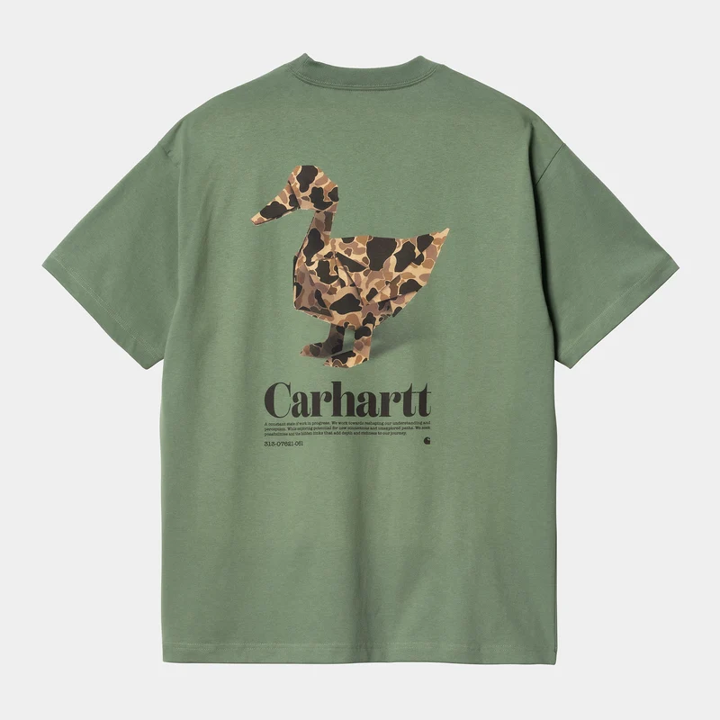 Carhartt WIP Heren Fold Duck T-shirt - Duck Groen