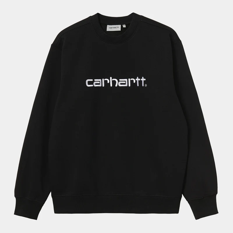 Carhartt WIP HEREN Carhartt WIP Sweattop - Zwart / Wit