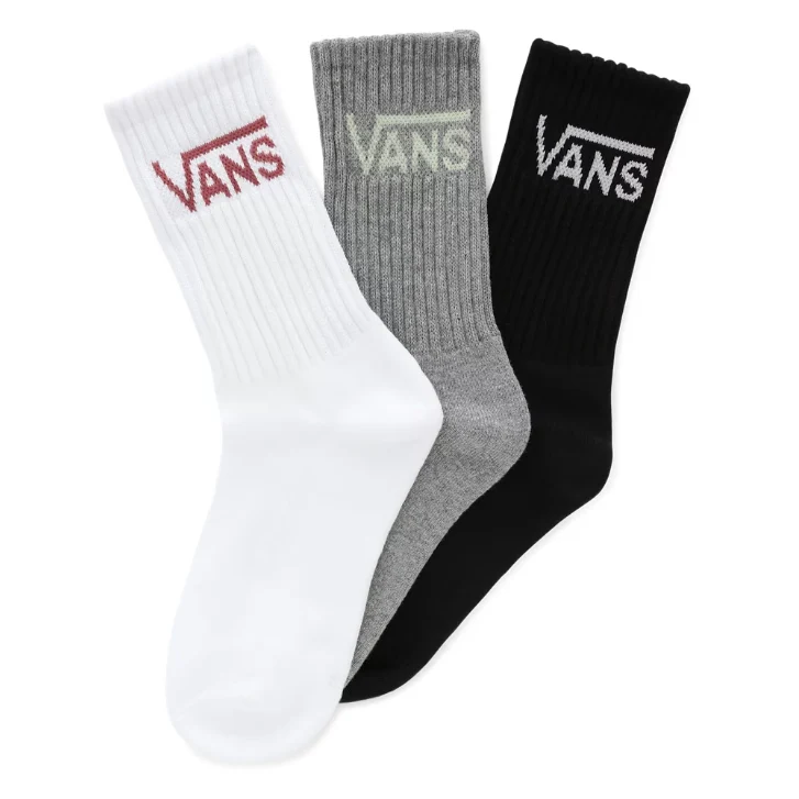 VANS Dames Crew Sokken (3-Pack) - Deco Rose
