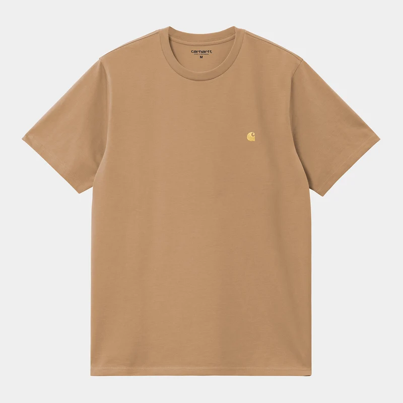 Carhartt WIP Heren Chase T-shirt met korte mouwen - Dusty Hamilton Brown