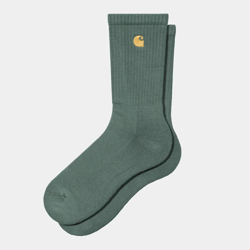 Carhartt WIP Heren Chase Sokken - Zilveren Pijnboom
