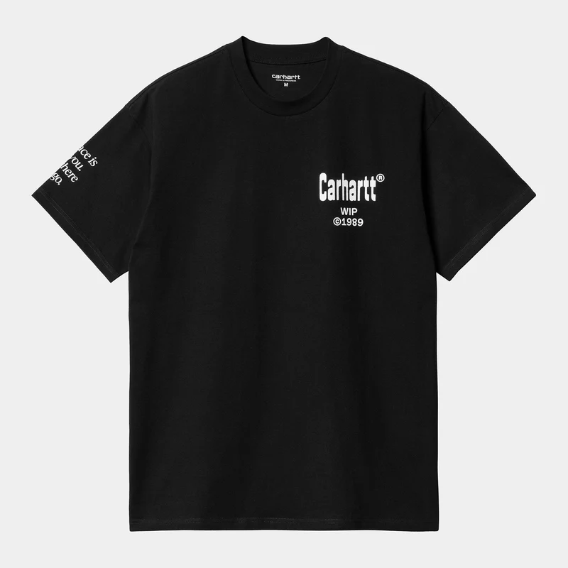 Carhartt WIP Heren Home Korte Mouw Biologisch T-shirt - Zwart