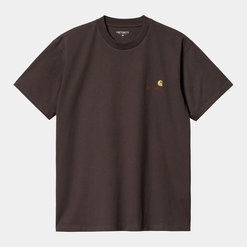 Carhartt WIP Heren T-shirt met korte mouwen American Script T-shirt - Buckeye