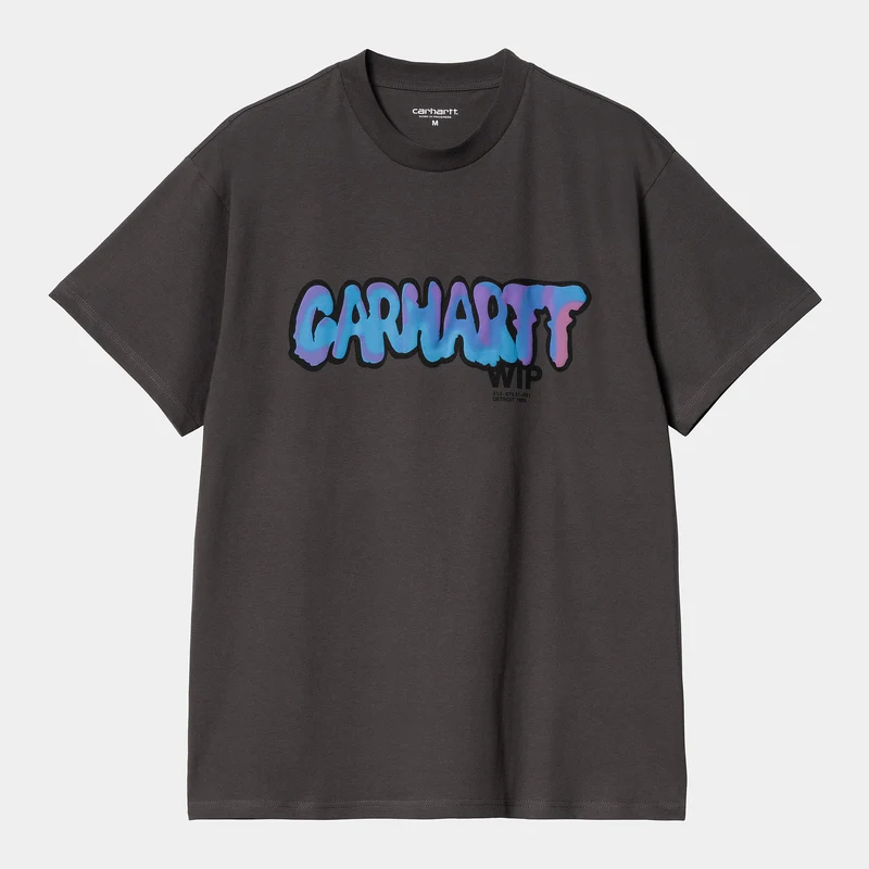 Carhartt WIP Heren Drip T-shirt - Houtskool