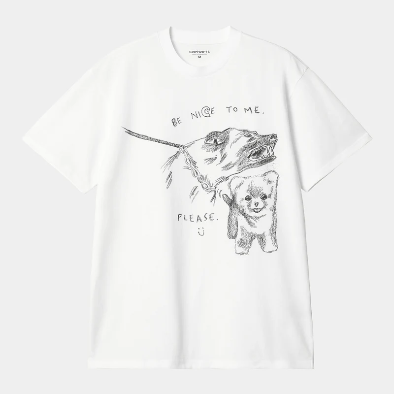 Carhartt WIP Heren Pepe Be Nice T-shirt - Wit