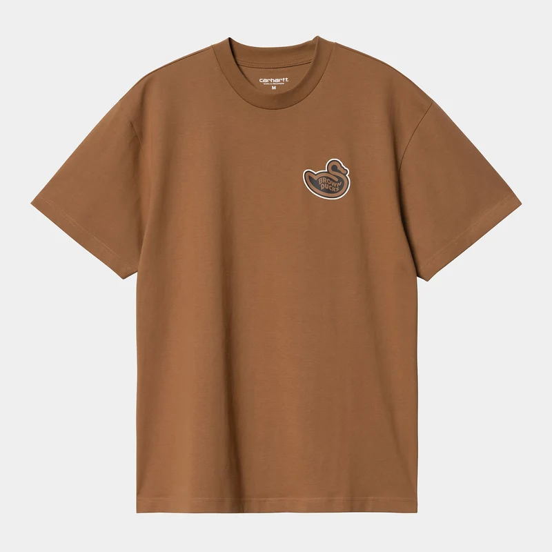 Carhartt WIP Heren bruine eenden T-shirt - Hamilton bruin