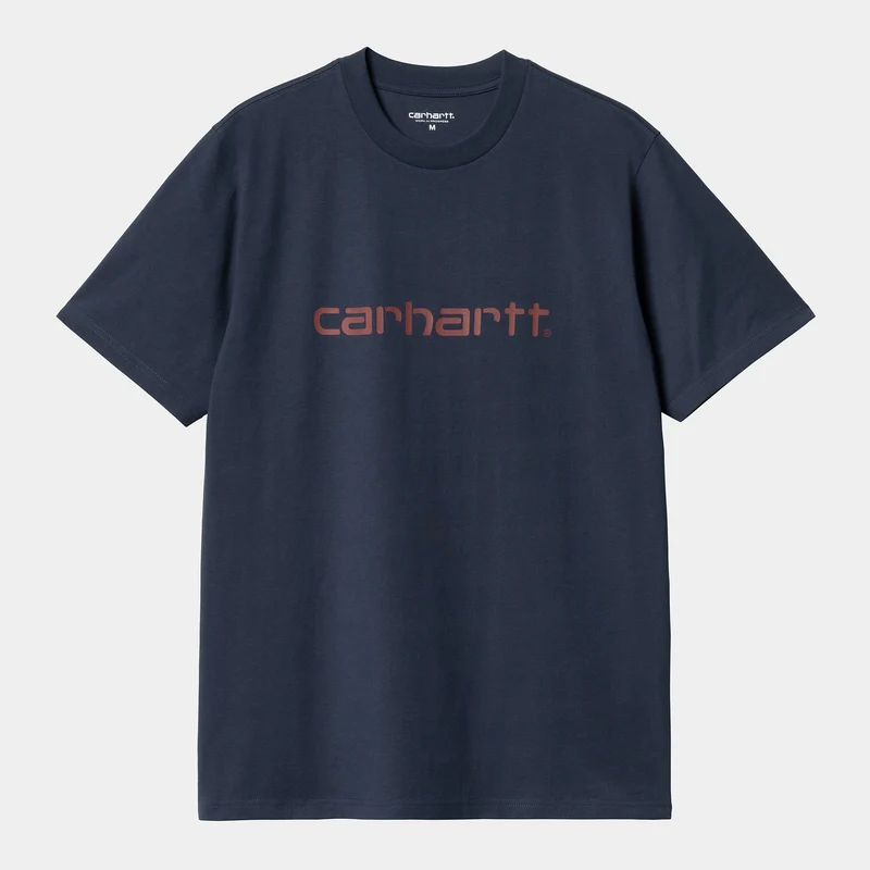 Carhartt WIP Heren Script T-shirt met korte mouwen - Air Force Blue / Malbec