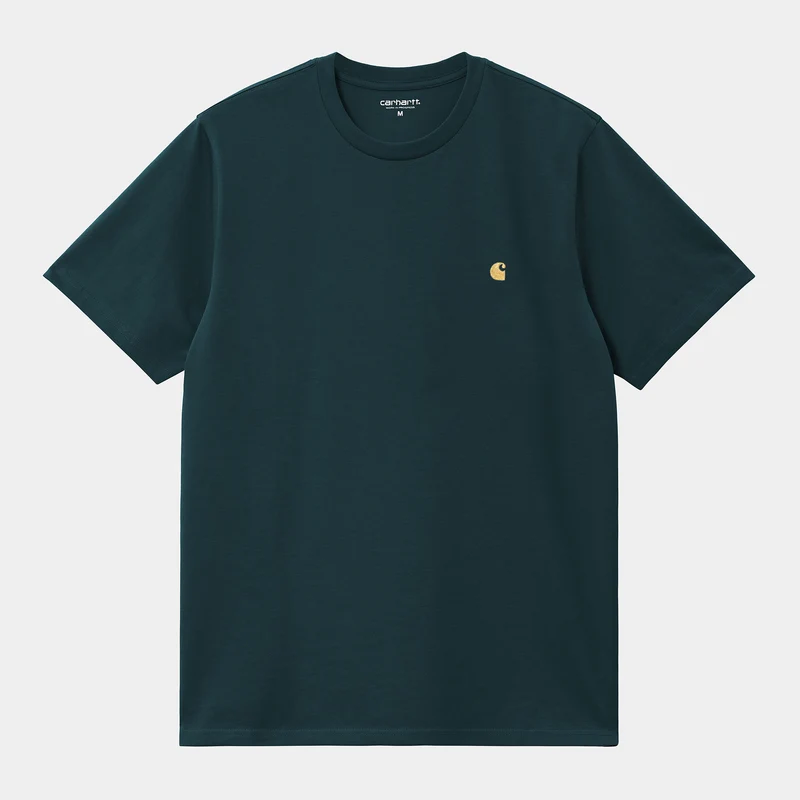 Carhartt WIP Heren Chase T-shirt met korte mouwen - Eendblauw
