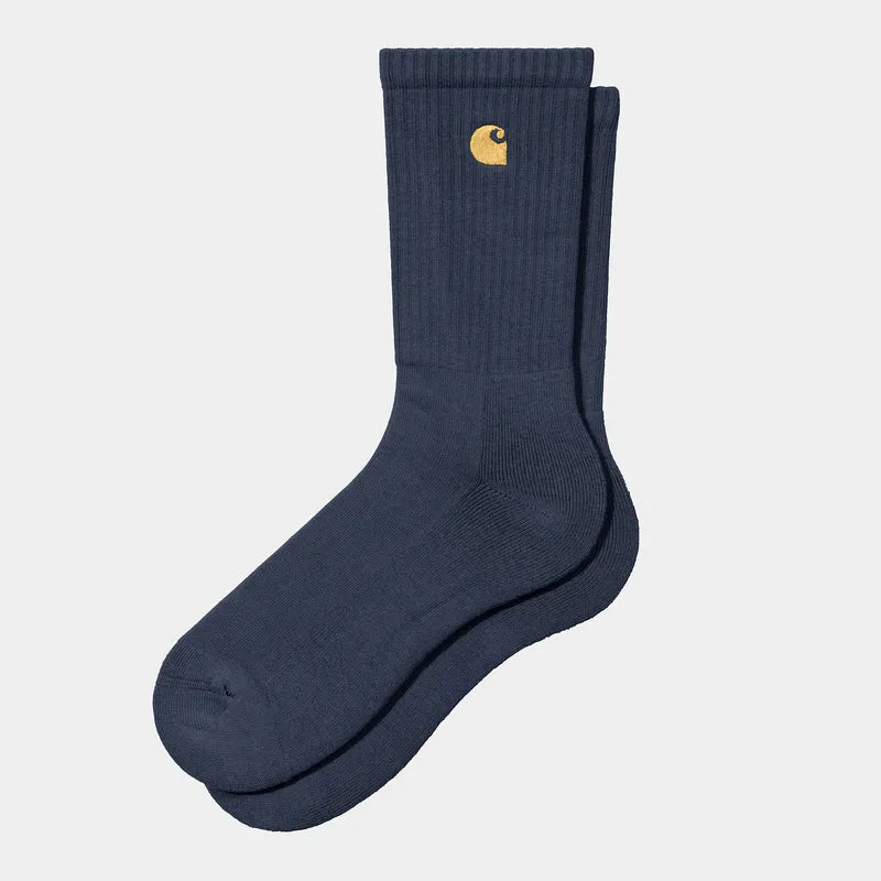 Carhartt WIP Heren Chase Sokken - Blauw