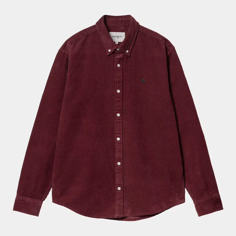 Carhartt WIP Madison Cord-overhemd voor heren - Malbec