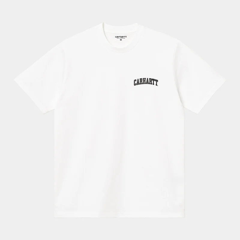 Carhartt WIP Universiteit Script T-shirt voor heren - wit