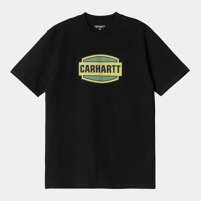 Carhartt WIP Heren Press Script T-shirt - Zwart