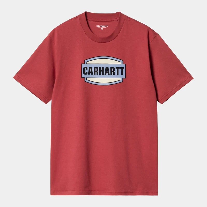 Carhartt WIP Heren Press Script T-shirt - Toscane