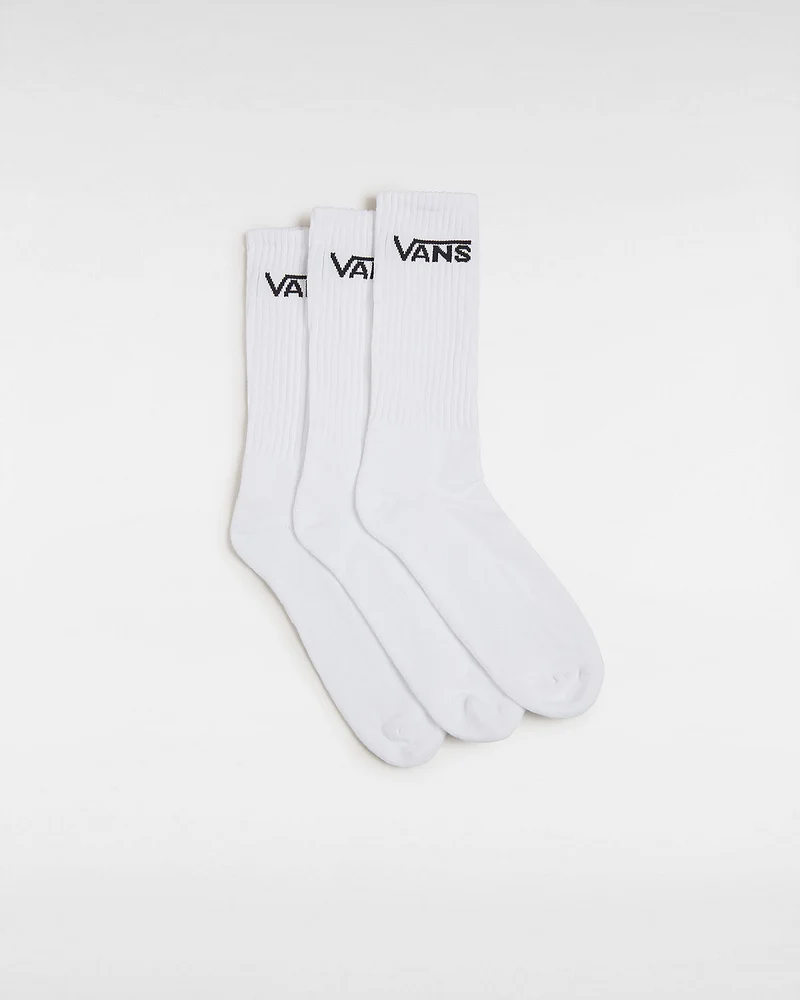 VANS Klassieke herensokken met bemanning (3 paar) - Wit