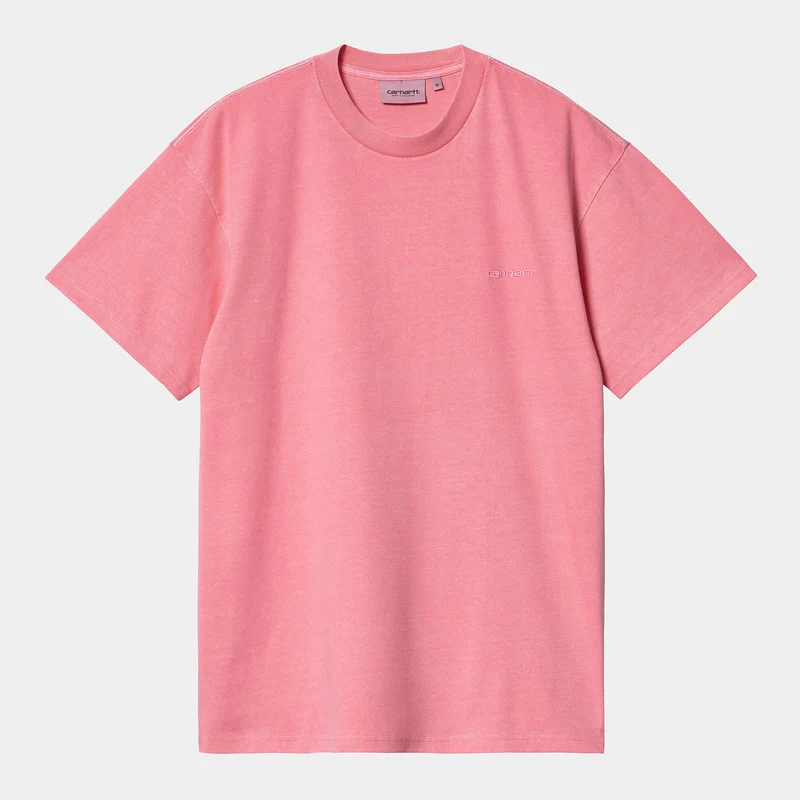 Carhartt WIP Heren Duster Script T-shirt - Charm Roze