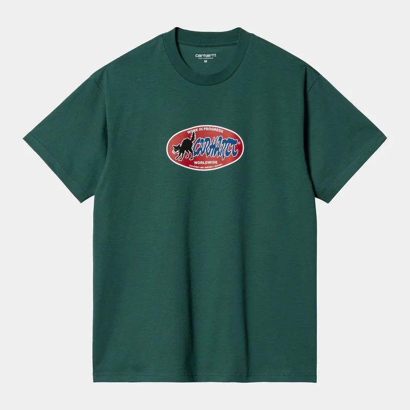 Carhartt WIP Heren kattenstickers T-shirt - Kervel