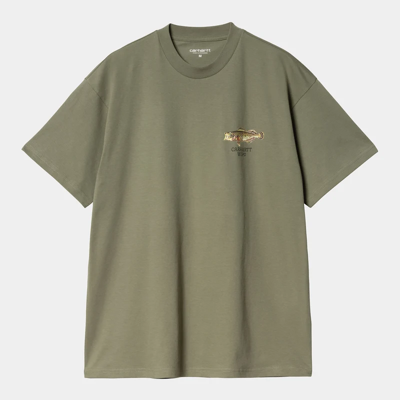Carhartt WIP Heren vis T-shirt - Dollar groen