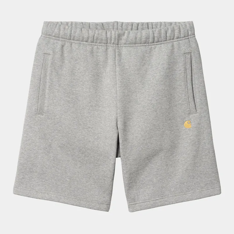 Carhartt WIP Heren Chase Sweat Short - Grijs Heather