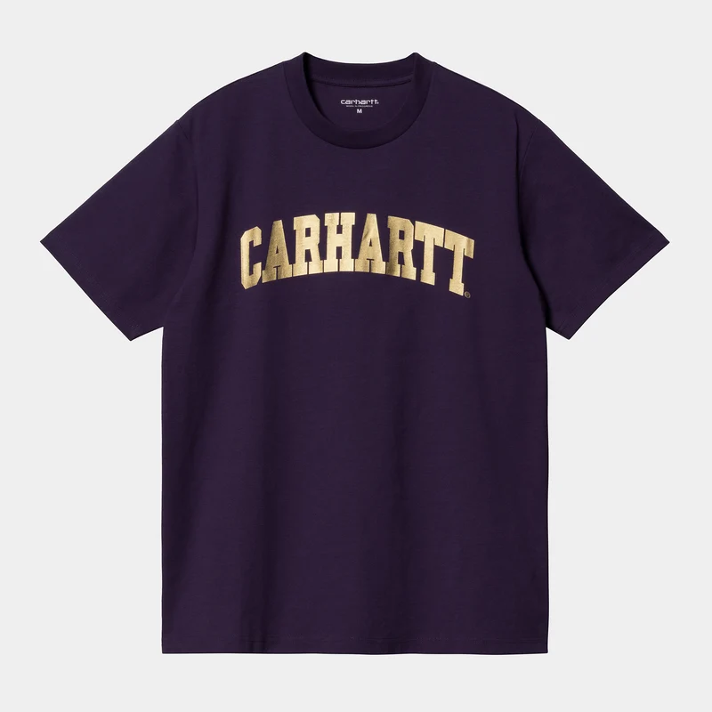 Carhartt WIP Universiteits-T-shirt voor heren - Cassis / Goud