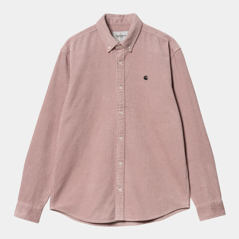 Carhartt WIP Madison herenshirt met lange mouwen - glazig paars