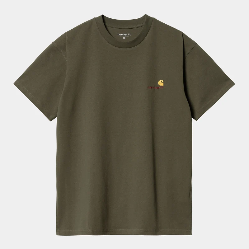 Carhartt WIP Heren T-shirt met korte mouwen American Script T-shirt - Plant