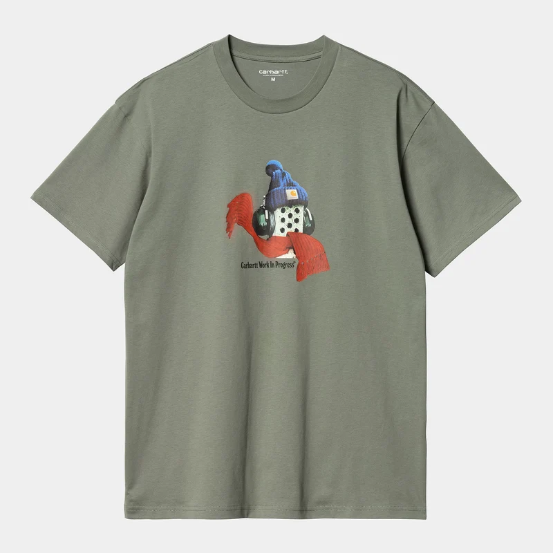 Carhartt WIP Stone Cold Heren T-shirt - Rookgroen
