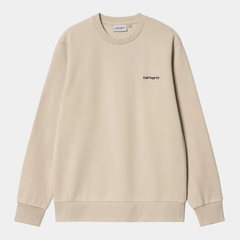 Carhartt WIP Heren sweattop met scriptborduurwerk - muur