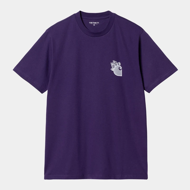 Carhartt WIP Heren Little Hellraiser T-shirt - Tyrian