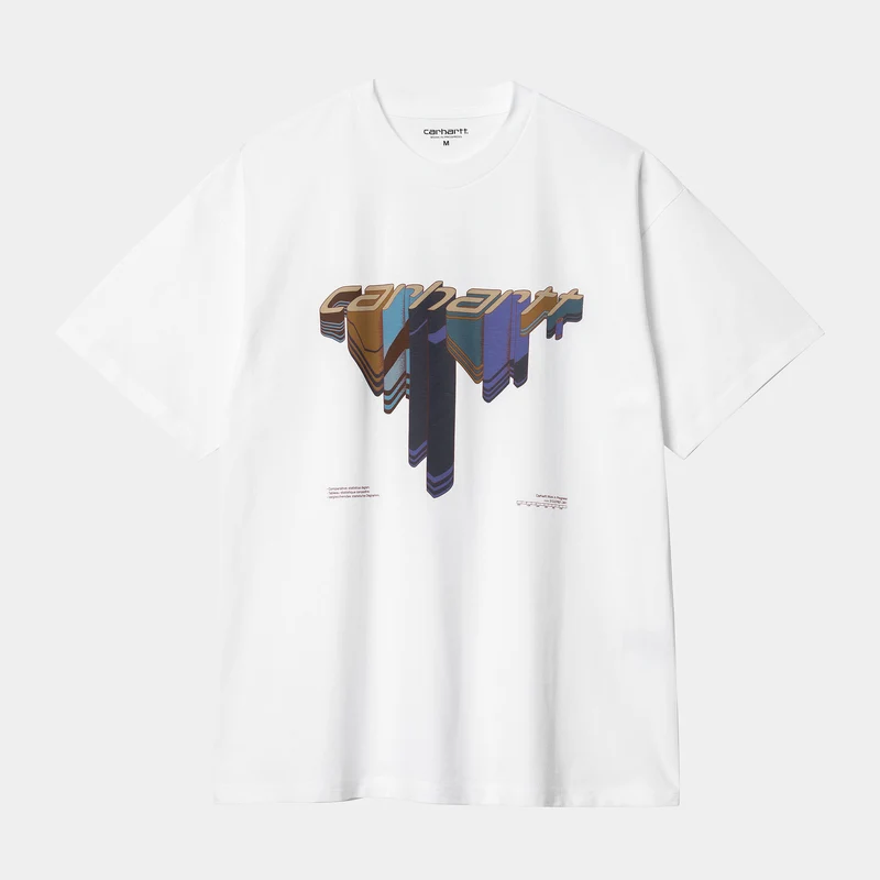 Carhartt WIP Heren Diagram Script T-shirt - Wit