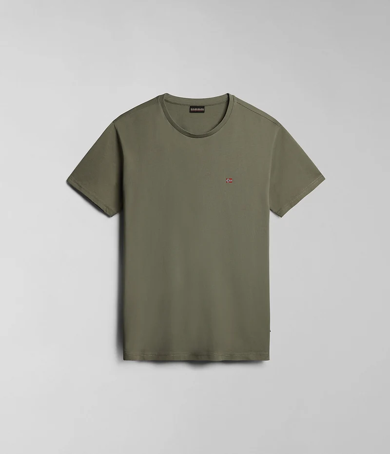 Napapijri Salis T-shirt voor heren - Groen Korstmos