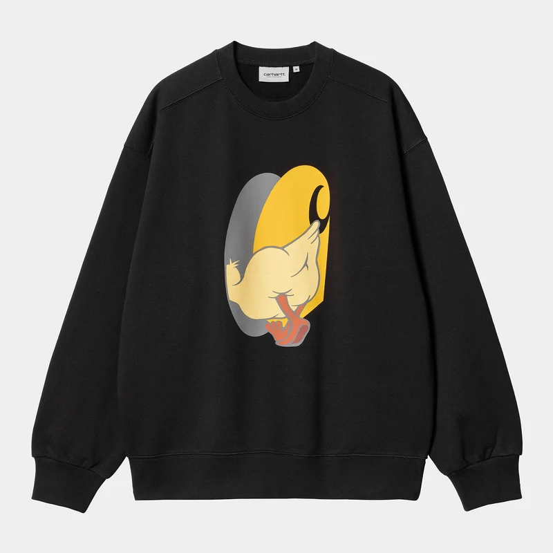 Carhartt WIP Deadkebab Knock Knock Sweat-sweatshirt voor heren - Zwart